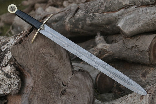 Handcrafted Damascus Hunting Viking Blade: A Unique and Thoughtful Gift - Premium best Happy Valentine Day gift from SCORPION KART - Just $144.99! Shop now at SCORPION KART